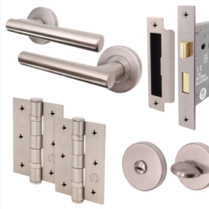 Satin Nickel Handle Lock